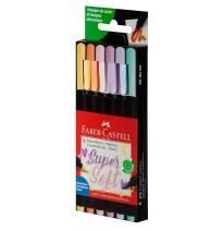 MARCADOR AGUA DELG.SUPERSOFT PUNTA PINCEL EST C6 FABER C.72