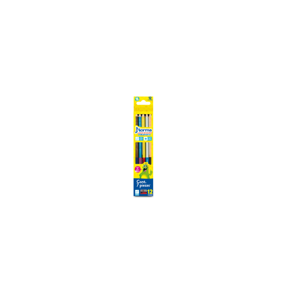COLORES EST.C6 DOBLE PUNTA 12 COL. NORMA REDONDO C.12