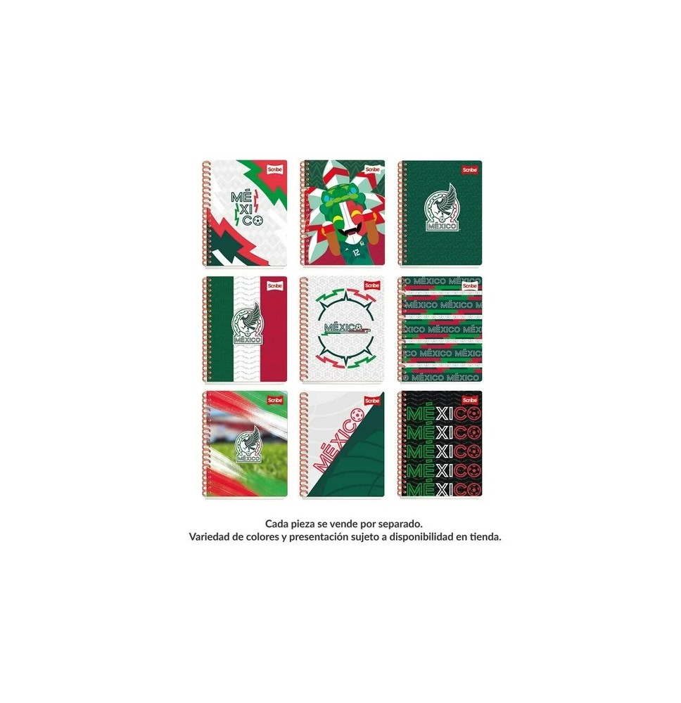 CUADERNO PROF. SELECCION MEX SCRIBE 5672 C5MM ESP.100H.C.24