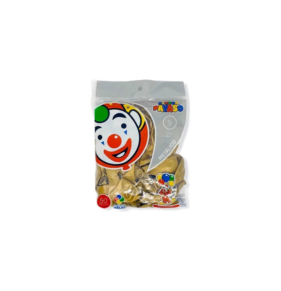 GLOBOS METALLIC 12 BOL.C50 DORADO C.80