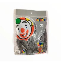 GLOBOS METALLIC 12 BOL.C50 PLATA C.80