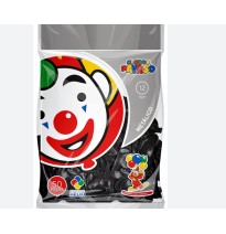 GLOBOS METALLIC 12 BOL.C50 NEGRO C.80