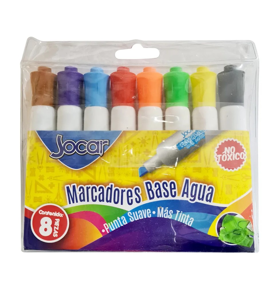 MARCADOR PPIZ. GRUESO EST.8 MOD.MPBIC8 VCOL. JOCAR E24