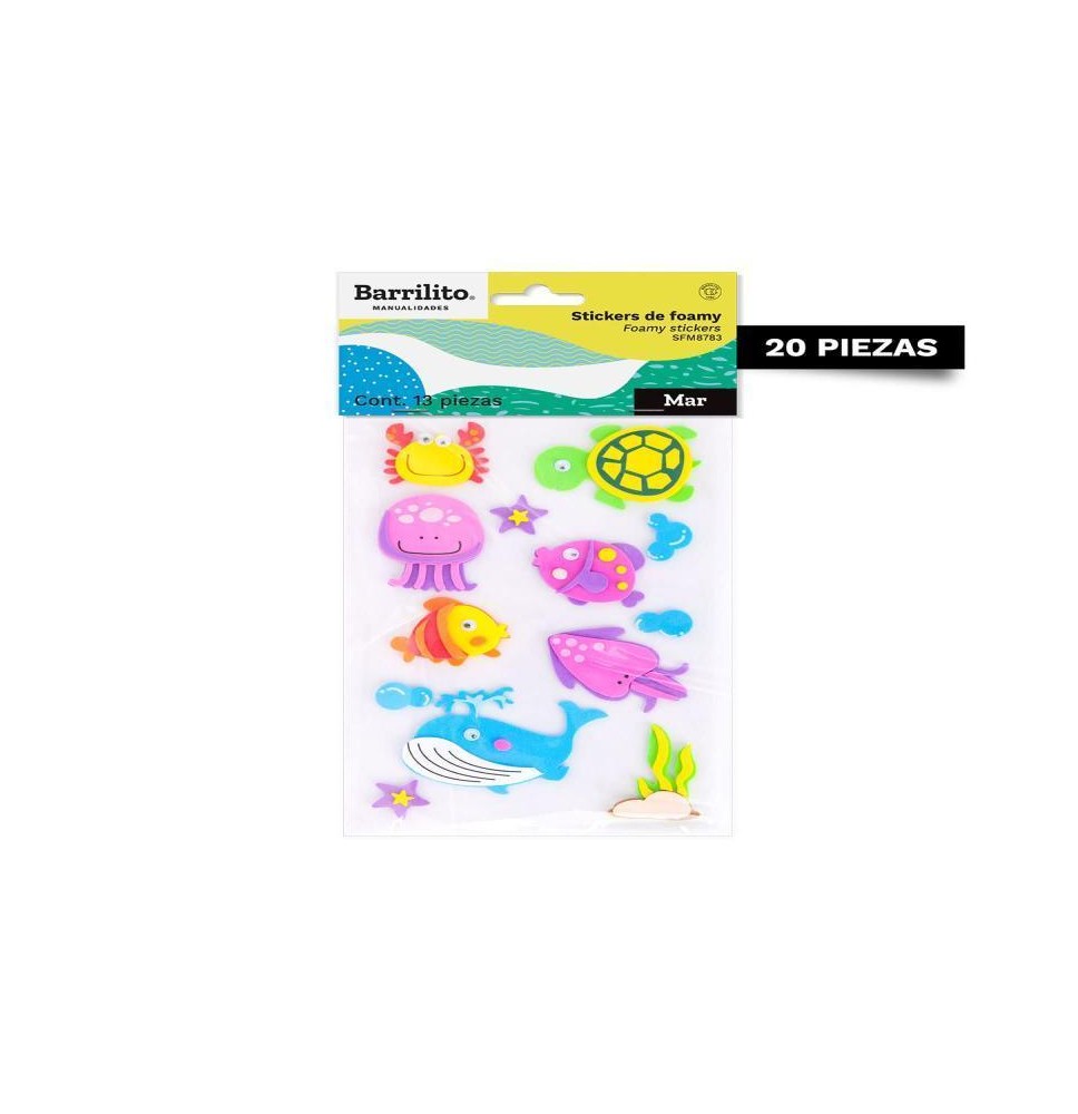 FOAMY STICKERS MAR SFM8783 BARRILITO BL C1 C20160