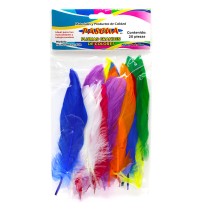 PLUMAS GRANDE PASCUA COL.SURT. PLUM20SUR BOL.C20 E24