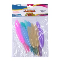 PLUMAS PASCUA COL.PASTEL SURTIDO PLUM2406 BOL.C20 E12