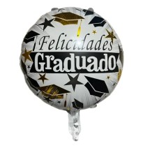 GLOBO IMPRESO GRADUACION BOLSA C10 PZAS VM E.12