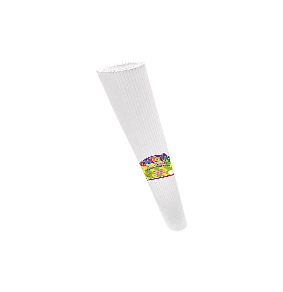 CARTON CORRUGADO CARTOLIN 50X70CM. BLANCO C.25