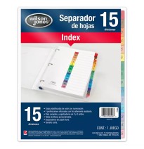 SEPARADOR NUM. CTA. 15 DIV. INDEX WILSON VCOL. P-1365 C24