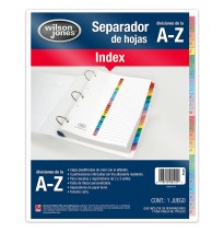 SEPARADOR ALFAB. A-Z. CTA. INDEX WILSON VCOL. P-1367 C12