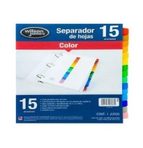 SEPARADOR SNUM. CTA. 15 DIV. WILSON JONES 3683 C.24