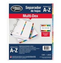 SEPARADOR ALFAB. A-Z. CTA. MULTIDEX WILSON P-0448 C.6