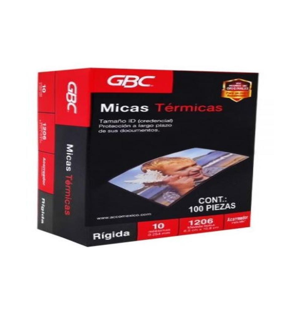 MICA TERMICA 6.5X10.8CM  10 MIL. M130156 GBC C100 C12