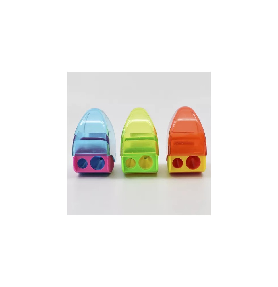 SACAPUNTAS PLAST. CDEP. DOBLE SNAPPY KORES E.20C.320