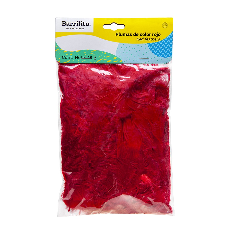 PLUMAS BARRILITO ROJO F142R BOL.C18GR. E.24 C.72