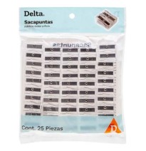 SACAPUNTAS PLAST. DOBLE SPT25 DELTA BOLSA C25PZAS 60120