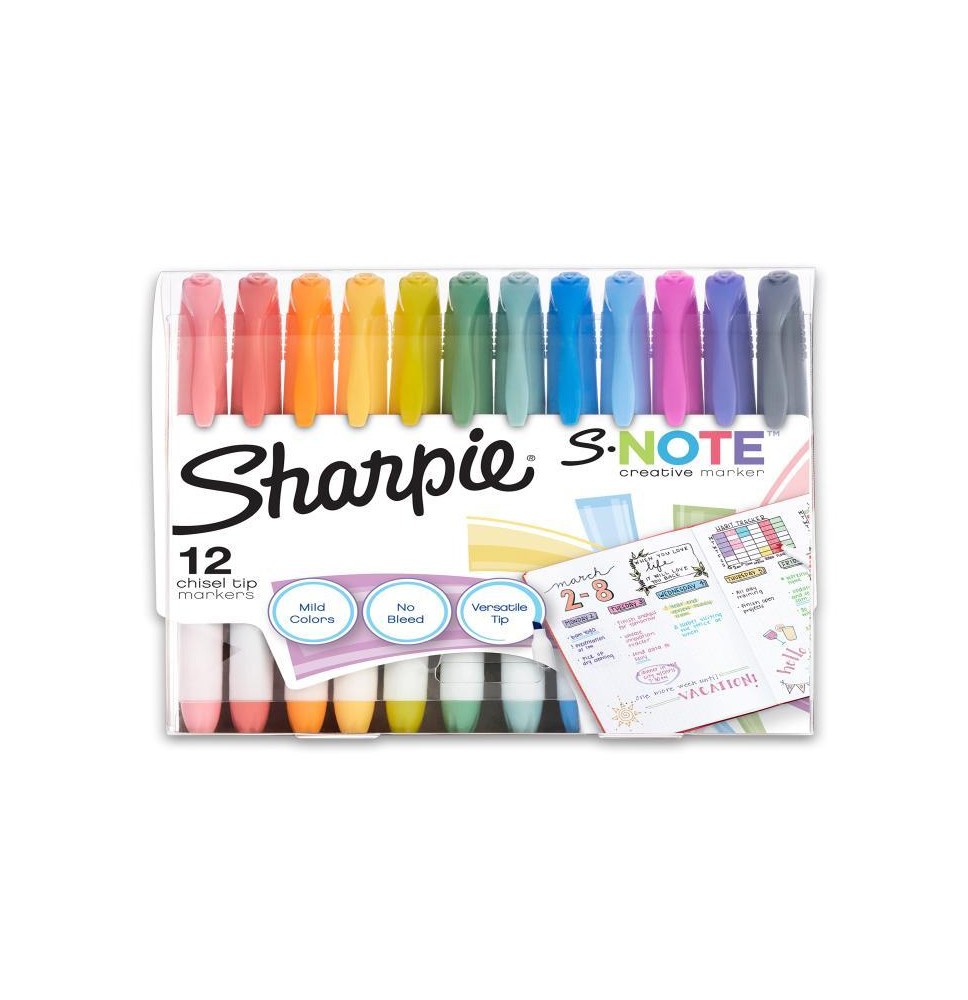 RESALTADOR DELG. SHARPIE NOTE BL.C12 SURT. C6