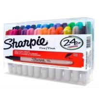 MARCADOR PERM. DELG. PLAST. SHARPIE P.F. GEMAS C24 VCOL