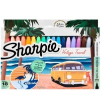 MARCADOR PERM. DELG. PLAST. SHARPIE P.F. VINTAGE TRAVEL C18