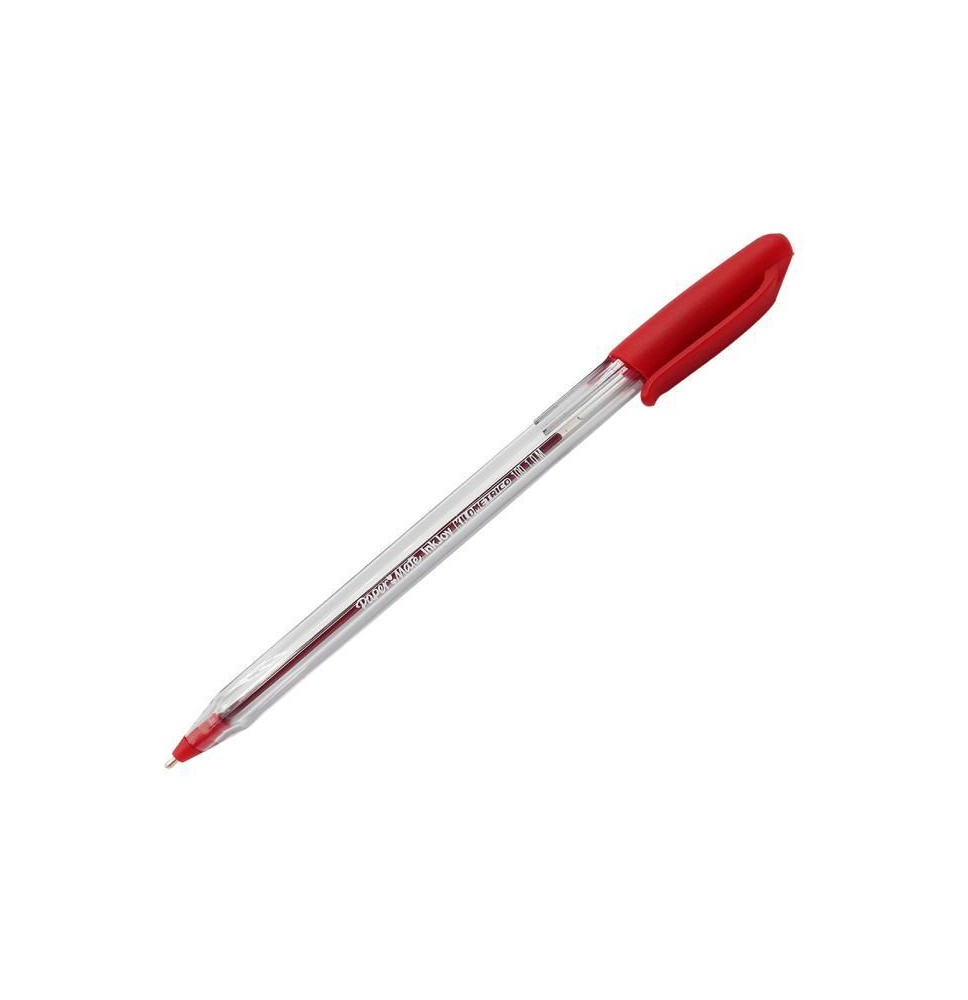 BOLIGRAFO KILOMETRICO 100 1.0MM REDONDO ROJO 12576