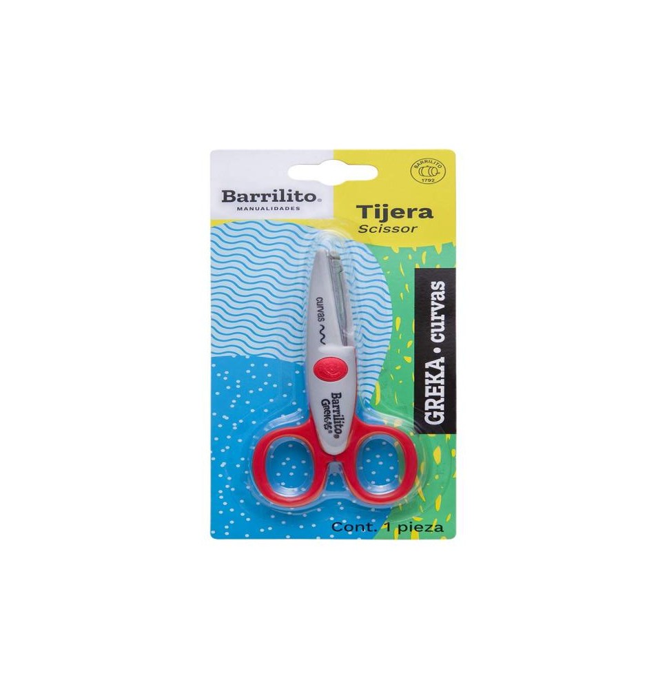 TIJERA PLAST. 6-13CM. CURVA GREKA2 BARRILITO BL.C11224