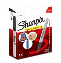 MARCADOR PERM. DELG. PLAST. SHARPIE P.F.NGO.PAQ. 122 SHARPI
