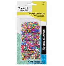 CONFETI FIG. DIVERSAS C4 BOL. 28G SURT. CFDL8778 BARR. C.24