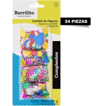 CONFETI FIG.CUMPLEAÑOS C4 BOL. 28G SURT. CFC8779 BARR. C.24