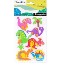 FOAMY STICKERS DINOSAURIOS SFD8784 BARRILITO BL C1 C20