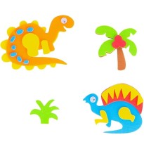 FOAMY STICKERS DINOSAURIOS SFD8784 BARRILITO BL C1 C20