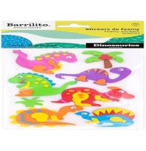 FOAMY STICKERS DINOSAURIOS SFD8784 BARRILITO BL C1 C20