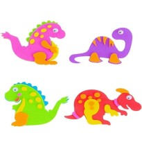 FOAMY STICKERS DINOSAURIOS SFD8784 BARRILITO BL C1 C20