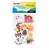 FOAMY STICKERS GRANJA SFG8782 BARRILITO BL C1 C20