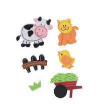 FOAMY STICKERS GRANJA SFG8782 BARRILITO BL C1 C20