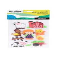 FOAMY STICKERS GRANJA SFG8782 BARRILITO BL C1 C20