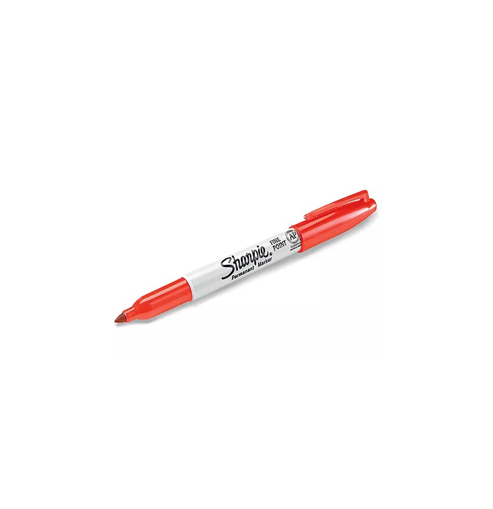 MARCADOR PERM. DELG. PLAST. SHARPIE P.F. ROJO E12 C288