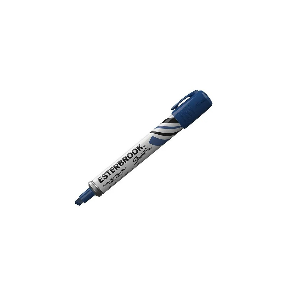 MARCADOR PERM. GRUESO MET. ESTERBROOK AZUL E12 C144