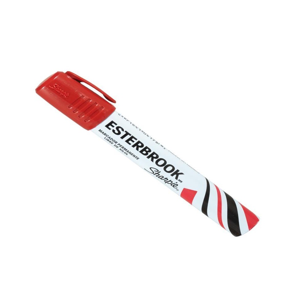 MARCADOR PERM. GRUESO MET. ESTERBROOK ROJO E6 C144