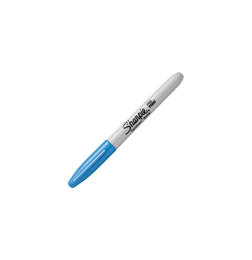 MARCADOR PERM. DELG. PLAST. SHARPIE P.F. AZUL E12 C144
