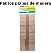 PALITOS PLANOS MAD. NAT. 10X144MM. W001 BOL.C150 E24C72