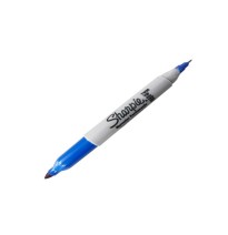 MARCADOR PERM. DELG. PLAST. SHARPIE TWIN D.PTA. AZUL12144