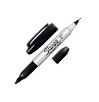 MARCADOR PERM. DELG. PLAST. SHARPIE TWIN D.PTA.NGO.12144