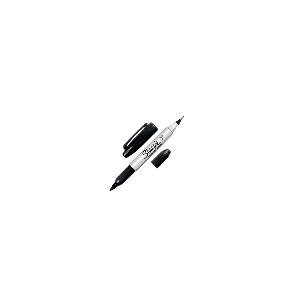 MARCADOR PERM. DELG. PLAST. SHARPIE TWIN D.PTA.NGO.12144