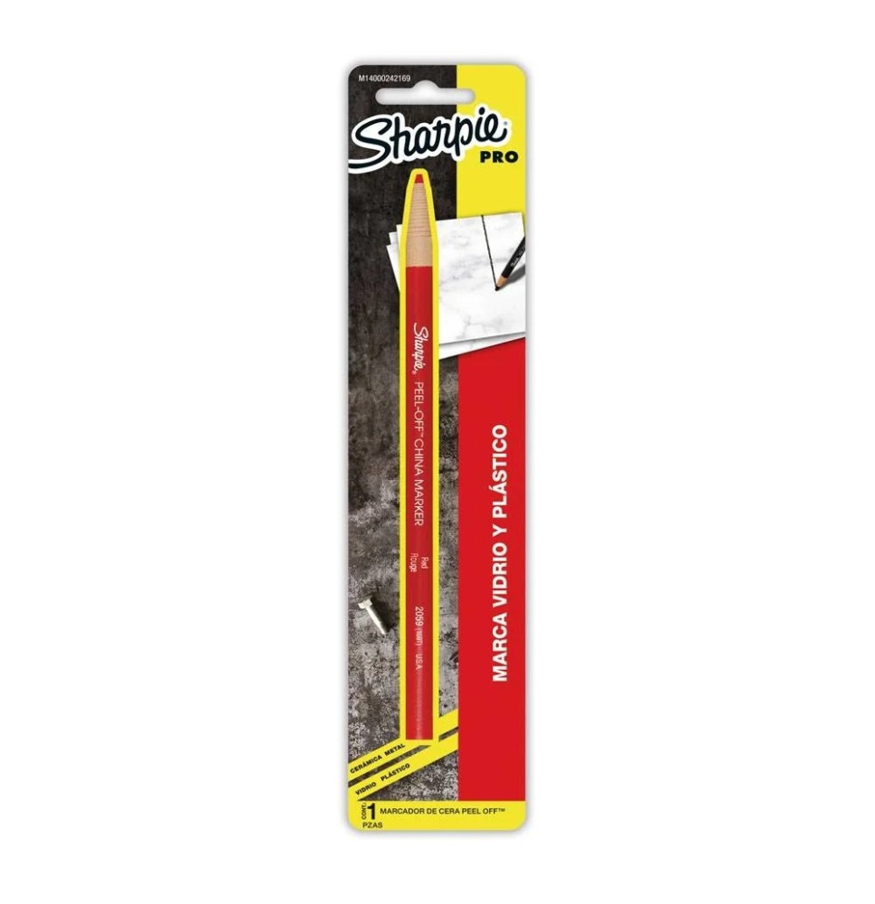 MARCADOR CERA SHARPIE ROJO BL.C1PZ. E.12 C.48