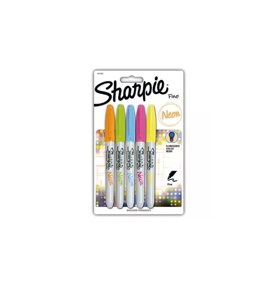 MARCADOR PERM. DELG. PLAST. SHARPIE P.F. NEON BL.C5 SURT24
