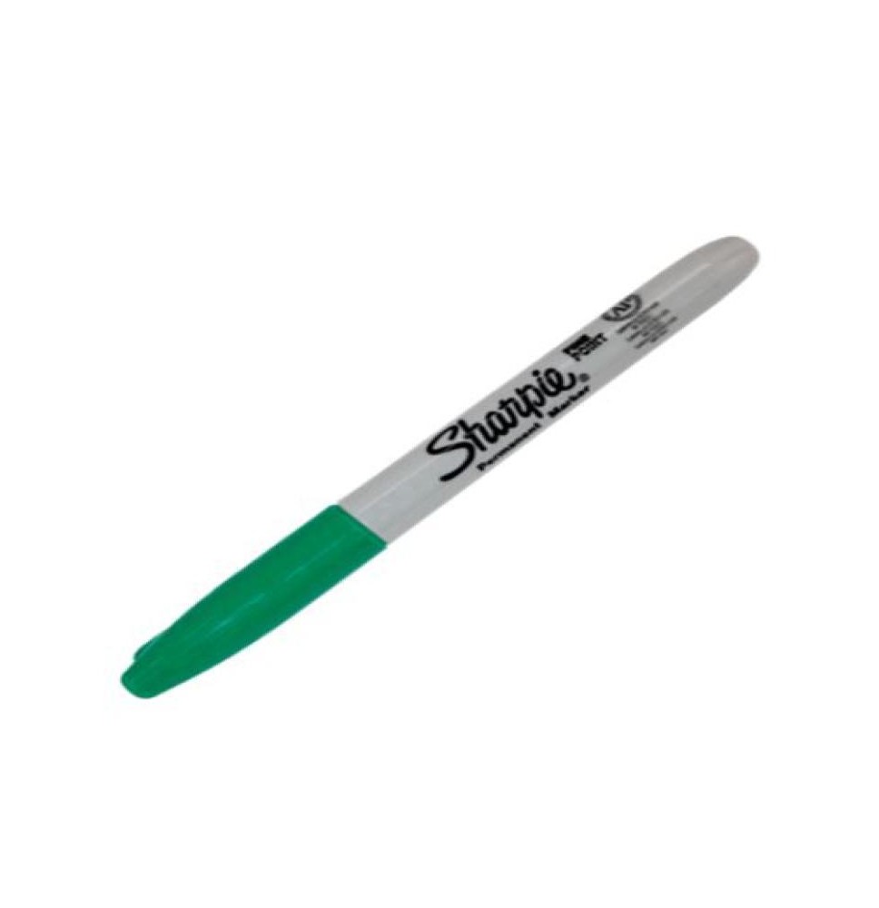 MARCADOR PERM. DELG. PLAST. SHARPIE P.F. VERDE E12C144