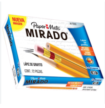 LAPIZ GRAFITO 2 MIRADO HEXAG. PAQ.C72PZ12 MIRADO GRAT20
