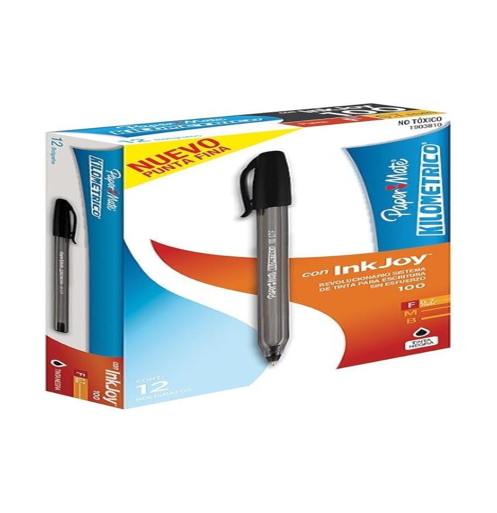 BOLIGRAFO KILOMETRICO 0.7MM P.F. NEGRO E12 C576