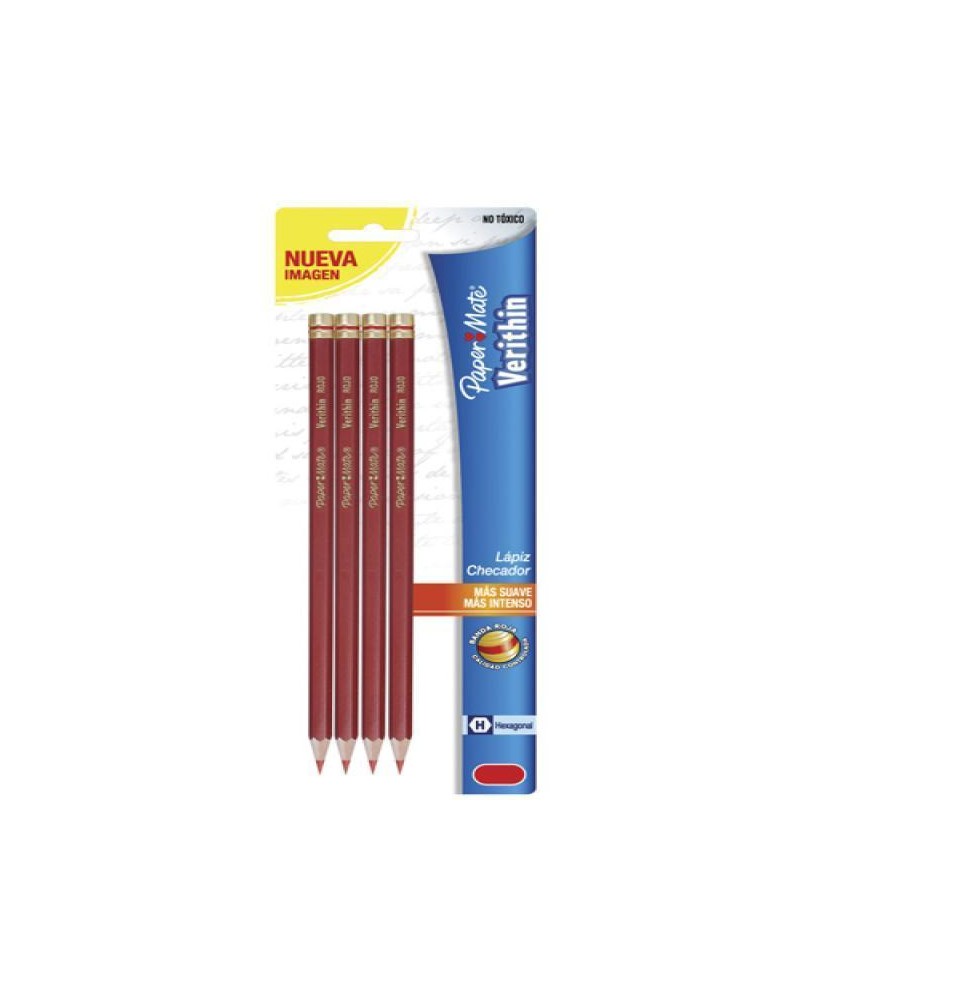LAPIZ CHEQUEO VERITHIN ROJO CARMIN BL.C4 PZ. E.12 C.36