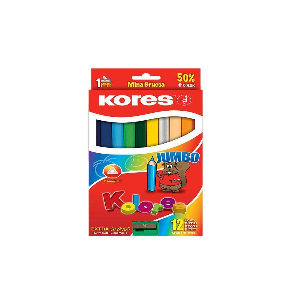 COLORES EST.C12 L. KORES TRIANG. JUMBO E6 C48